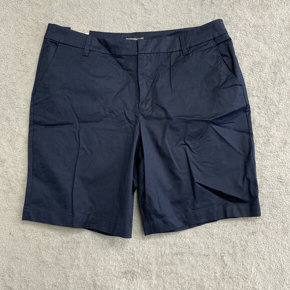 NEW Matty M Women's Size XXL Navy Cotton Blend Bermuda Shorts - Picture 1 of 8
